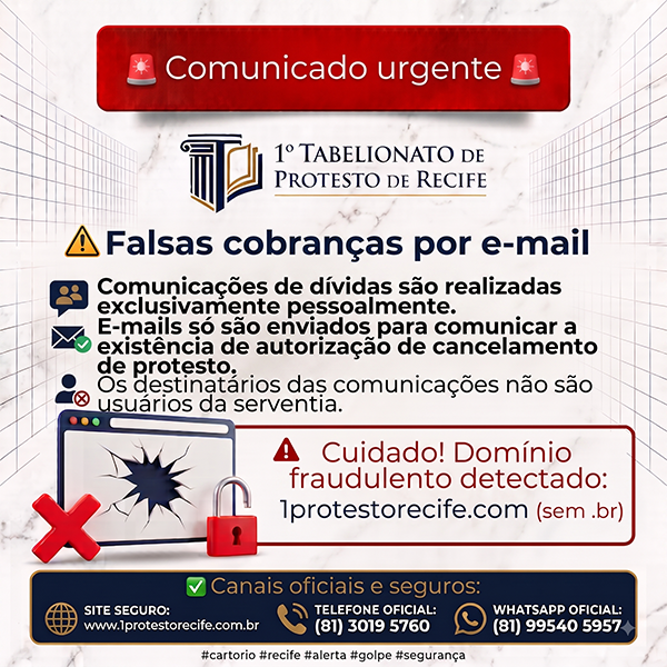 Comunicado urgente
